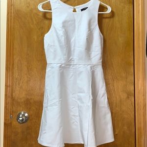 F21 WHITE SKATER DRESS